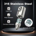 1 2  Mxf High-pressure Stainless Steel Swivel Joint For Hose Reels-heavy-duty