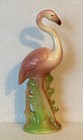 Vintage Mid-century 10  Pink Flamingo Ceramic Figurine 1950s Decor