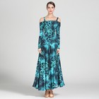 Latin Ballroom Dance Dress Modern Salsa Waltz Standard Long Dress c107 5 Colors