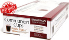 Plastic  Disposable  Recyclable Communion Cups  500 Count