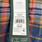 Alpine Design Womens Xs Midweight Flannel Shirt Navy Brown Plaid Long Sleeve New
