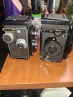Rolleicord Tlr Plus Yashica Mat 124 G Tlr Camera Lot Of 2