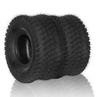 2   15x6 00-6 Lawn Mower Garden Tractor Turf Tires 4 Ply Tubeless 15x6-6 15x6x6
