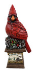 Cardinal Male Resin Figurine  home For Christmas  Decoration Winter Decor 11 