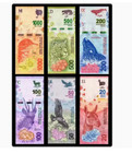 Argentina Set 6 Pcs 20 50 100 200 500 1000 Pesos Banknotes Unc New P-361 366