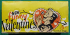 Topps 1960 Vintage Funny Valentines Frankenstein Rare Display Box W 3 Wax Packs