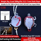Ccd Ccr Arborist Drill Powered Pulley Rope Ascender Descent Device System Electr