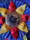  santa Barbara County Riding Club  Neck Sash Year End Horse Show Ribbons Awards