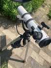 Meade Telescope Model Ds-114 At White And Black Large Used But Good Condition 