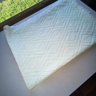 Antique 1960-70ish Quiltex Mint Green Baby Quilt Blanket Approx 34x48 Inches
