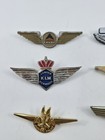 Vintage Airlines Junior Crew Member Wing Badges Pins Klm American Twa Us Air Lot