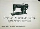 Large Deluxe-edition Singer 201k Manual   201 Manual Sewing Machine Instructions