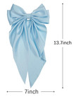 Hair Clip  1pcs Silky Satin Large Hair Bow Ribbon Clips For Women And Girls  Gia