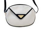 Yves Saint Laurent Shoulder Bag White Pvc Ysl