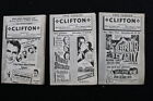 1940 s-1950 s Clifton Movie Theatre Programs - Lot Of 29 - Clifton  Nj - K 1966