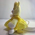 Vintage Fisher Price Puffalump 8002 Yellow Kitty Cat 1986 W Dress Nylon Plush
