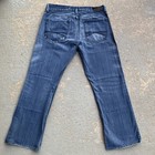 Express Men   s Blue Bootcut Slim Fit Medium Wash Cotton Denim 5-pocket Jeans
