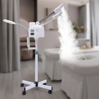 Pro 3 In 1 Facial Steamer 5x Magnifying Lamp Hot  Cold Ozone Machine Spa Salon 