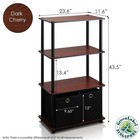 Furinno Go Green Storage Shelf Set Of 2 4-tier Storage Rack Bins Book Shelf