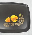 Vintage Mcm Serving Tray Couroc California Poppy Monterey  12 1 2  X 9 1 2 