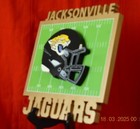 Jacksonville Jaguars Hand Crafted Nfl 3d Wooden Team Helmet Wall D  cor Hanging A