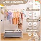 Kids Clothing Rack With Storage Box