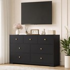 Dresser For Bedroom W  7 Drawers Wood Chest Of Drawers Storage Cabinet Furniture