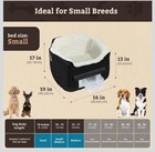 Snoozer Lookout Ii Small Black Diamond Pet Seat With Storage