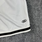 Leg3nd Basketball Shorts Large White Black Trim Athletic Gym Activewear Mens Nwt