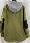 Vans Men s Mountain Edition Hooded Jacket Olive Green Colorblock Quilted Sz L