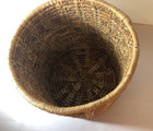 Large Vintage Sweetgrass Basket Hand Crafted 11  X 11 