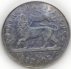Ethiopia Birr Thaler 1889 A Menelik Ii Km 5 -  27 83gr Gh2502