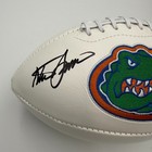 Steve Spurrier Signed autographed Florida Gators Full Size Logo Football - Bas