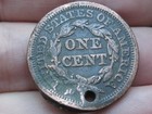 1846 Braided Hair Large Cent Penny  Small Date  Fine vf Details  Rpd