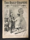 Complete 1874 Daily Graphic Illustrated Large Newspaper Advertising 6 1 Vg exc