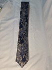 New Classic Paisley Evening Blue Gray Silver Silky Boys Tie Necktie 2 5  W