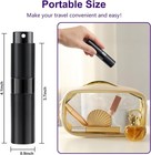 2 Pack 8ml Travel Perfume Atomizer Refillable Spray Bottles For Men   Women