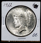 1922 Peace Silver Dollar - Gem Bu   - Blast White Full Luster Silver Coin -  126