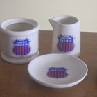 Union Pacific   New York Central Railroad Creamers  Sugars  Butter Pats Reprod