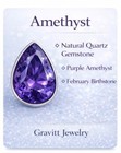 Natural Amethyst Gemstone Size 8 5 Genuine Stone  Heart Free Shipping