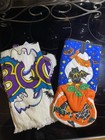 Nwt Halloween 3pc Cotton Quilted Mitt Towel Potholder   Magnet W scary Oven Mitt
