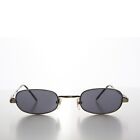 Gunmetal Rectangular 90s Vintage Sunglass - Carson