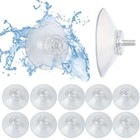 10pcs Strong Suction Cups With M4 Screw Rod Knurled Hook Clear Kitchen Glass Usa
