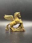 Vintage Solid Brass Pegasus Winged Horse Figurine Statue 3    Small Sweet