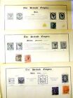 British Empire Large Collection Of Stamps   Still On The Book Page 
