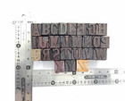 Vintage Letterpress 26 A To Z Letters Wood Type Printers Block Collection bl-146