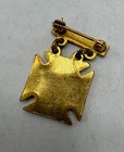 Vintage Bsa Boy Scouts 1 Year Attendance Pin Insignia Eagle Fleur De Lis Pendant