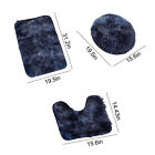 3 6pc  3pc set  Bathroom Rug Set Bath Rug Contour Mat Lid Cover Non-slip Rug Mat