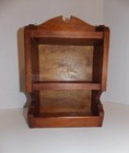 Vintage Kitchen Spice Rack Wall Mount Wood Display Shelf