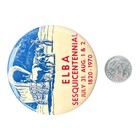 Elba Ny 1820 - 1970 Sesquicentennial Pinback Button Pin